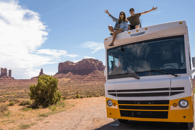 Driving RV with Air Conditioning