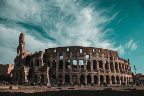 The colosseum in Rome