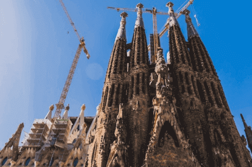 Barcelona - Construction of The Sagrada Familia