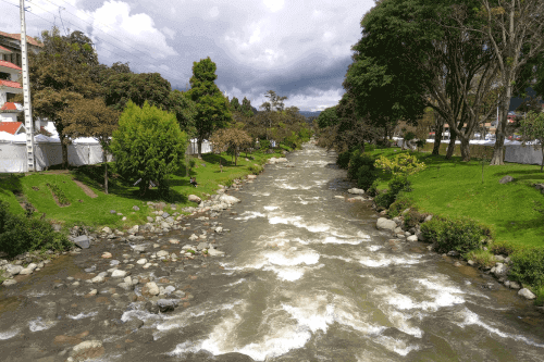 River in Cuenca, Ecuador