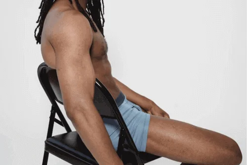 Men’s Best Travel Underwear - Man on chair