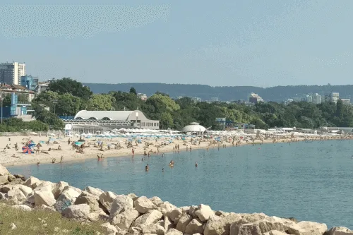 The beach in Varna, Bulgaria
