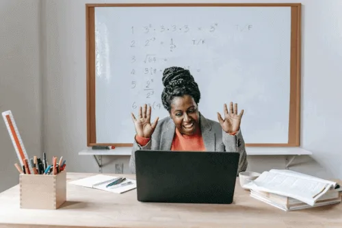 What Laptop Is Best for Online Teaching - Woman teaching online