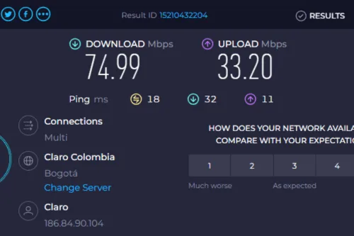 Internet speed test