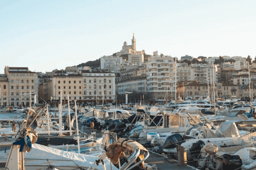 Old Port of Marseille in France
