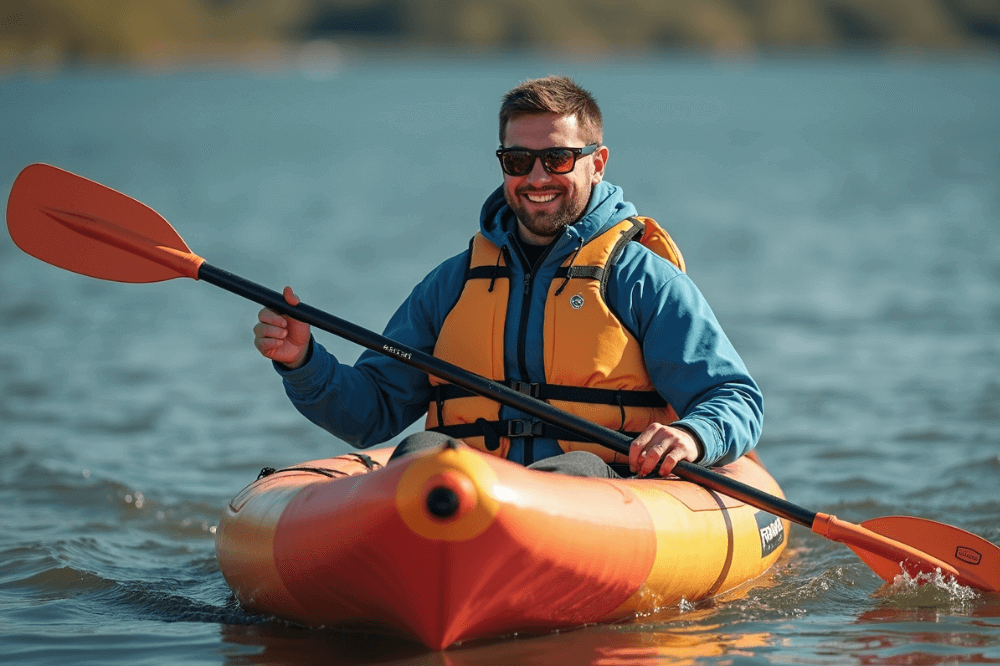 Best Blow Up Kayaks | 10 Inflatable Kayaks for 2025 5 Man in a blow up kayak inflatable kayak