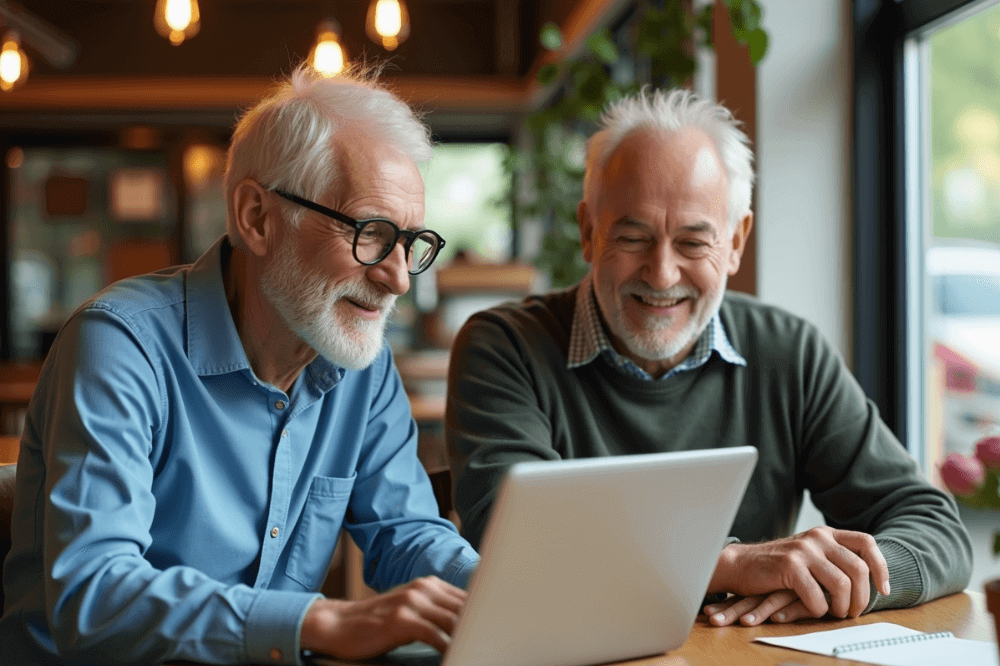 9 Simplest Computers for Seniors (Ultimate Guide for 2025) 1 Elderly Men Using Simplest Computers for Seniors