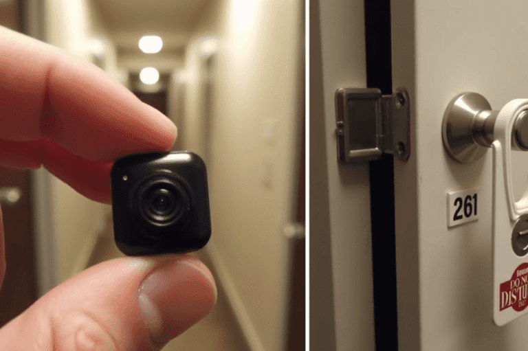 How to Find Hidden Cameras on Your Property — and What to Do Next 1 Hand holding a small camera device