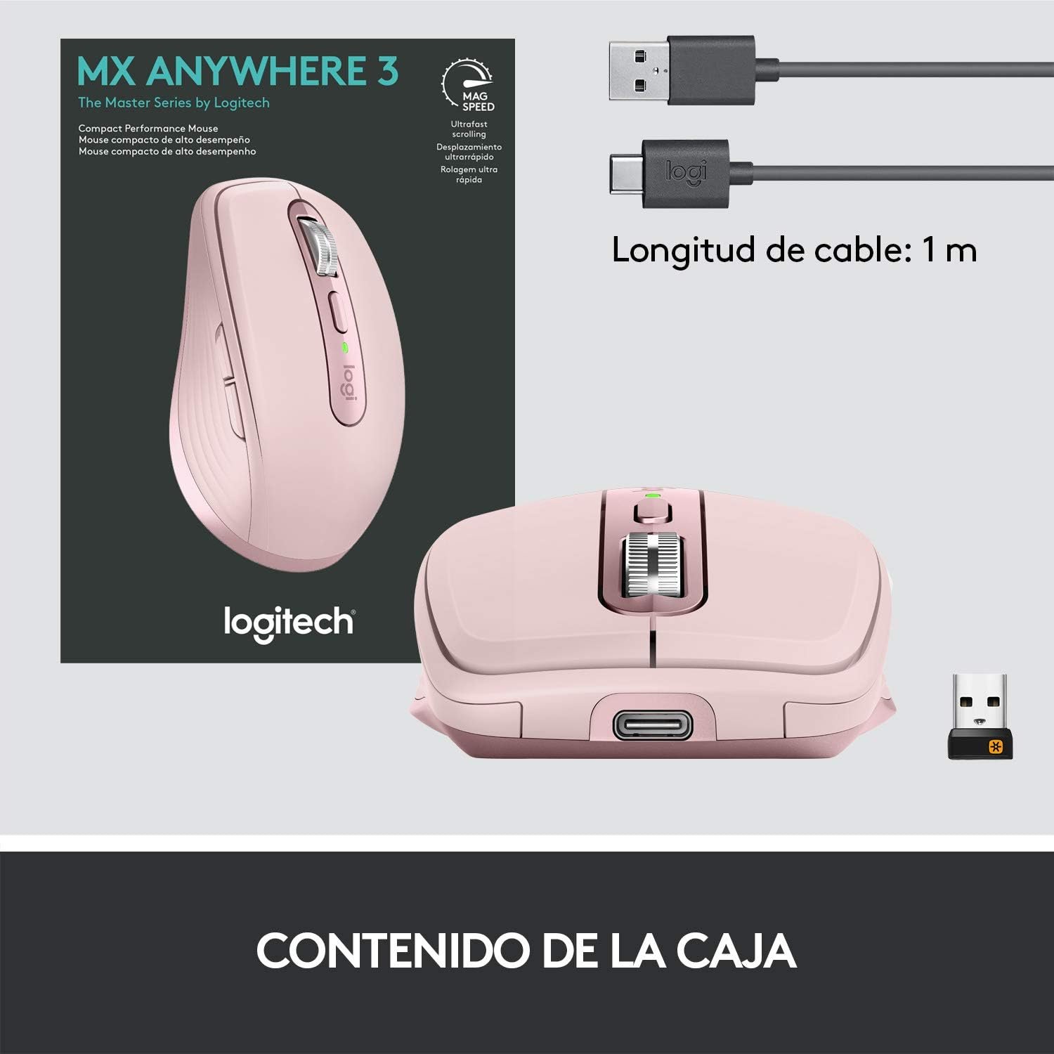 Logitech MX Anywhere 3S Compact Wireless Travel Mouse