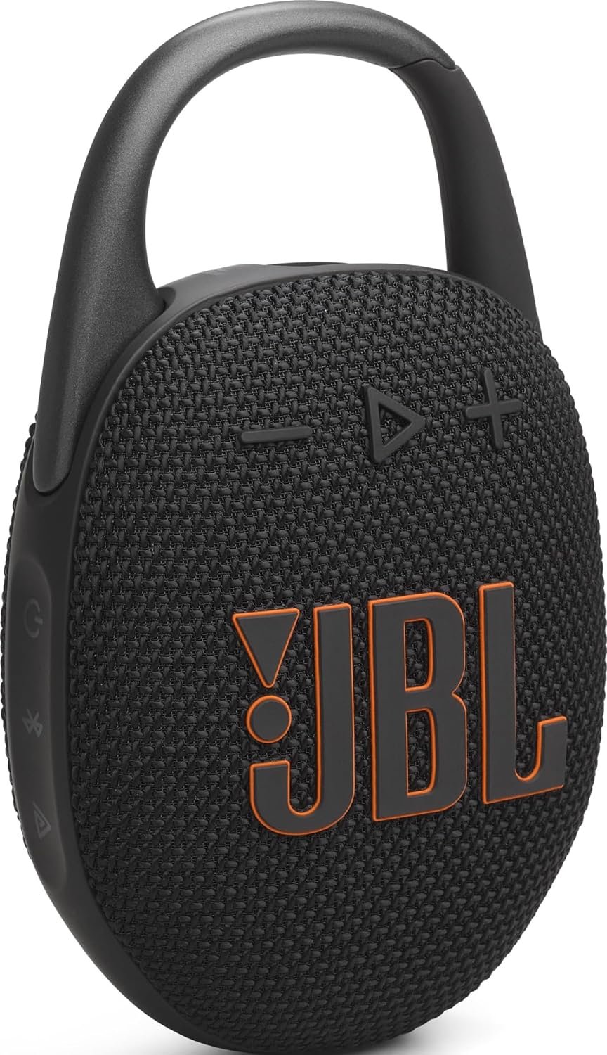 JBL Clip 5 Portable Bluetooth Speaker with Integrated Carabiner
